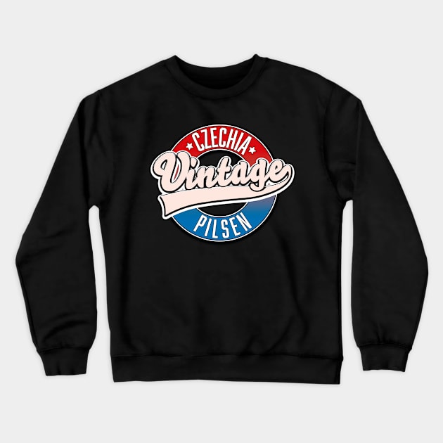 pilsen czechia vintage logo Crewneck Sweatshirt by nickemporium1